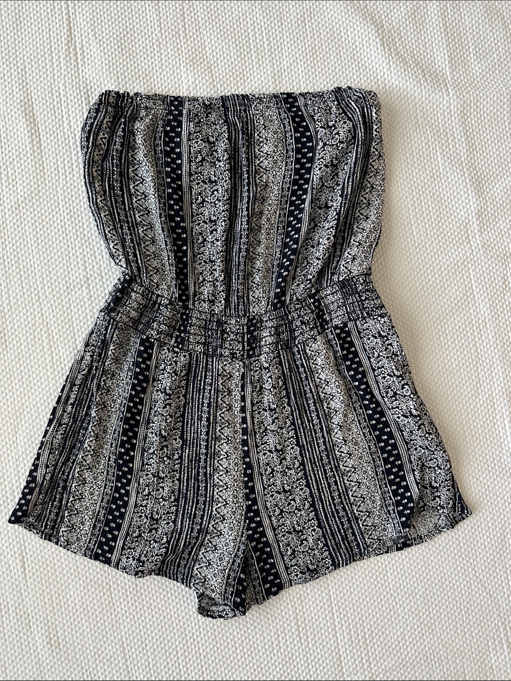Forever 21 Strapless Tribal Print Romper Size Small Boho